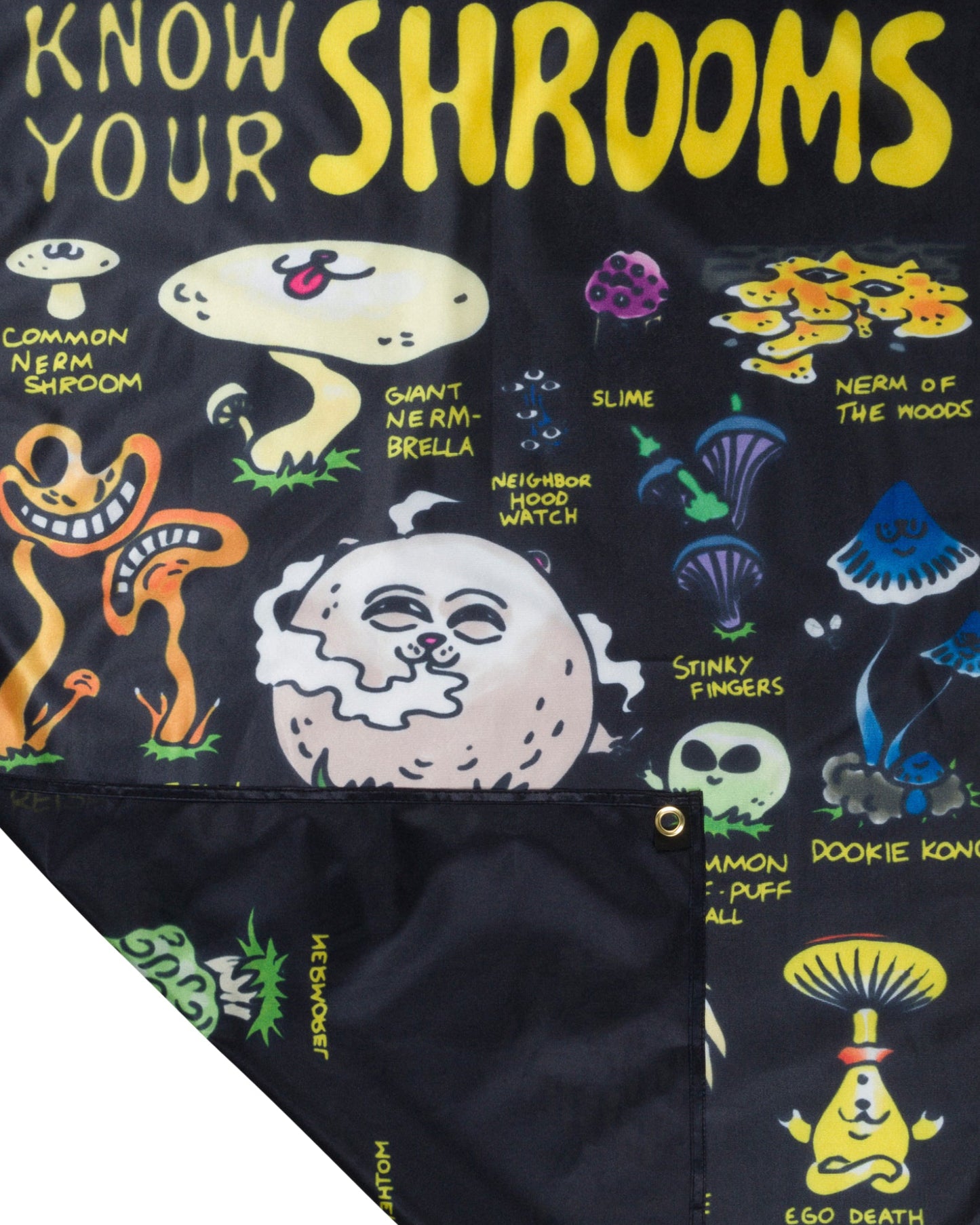 KNOW UR SHROOMS WALL BANNER