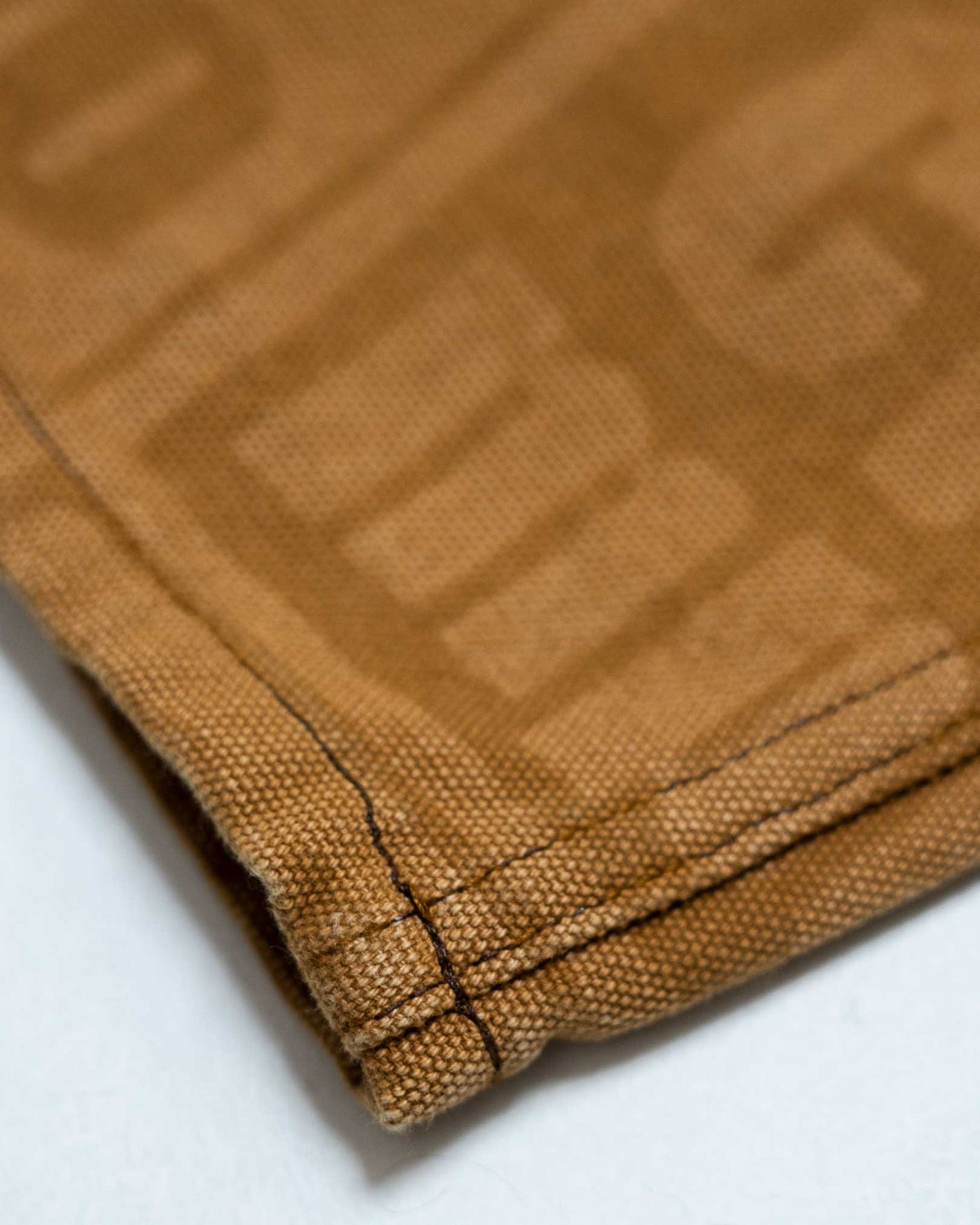 MONOGRAM LOGO BAGGY JEANS BROWN