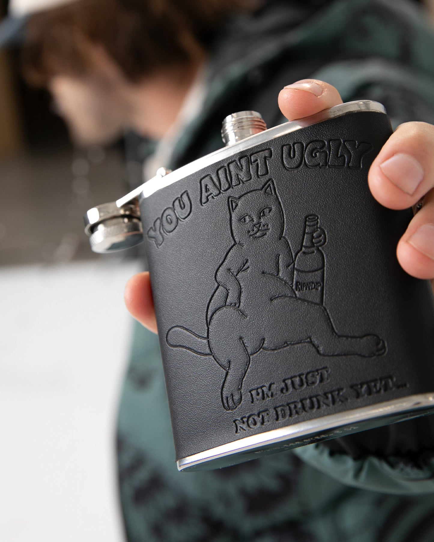 YOU AIN'T UGLY FLASK (BLACK)