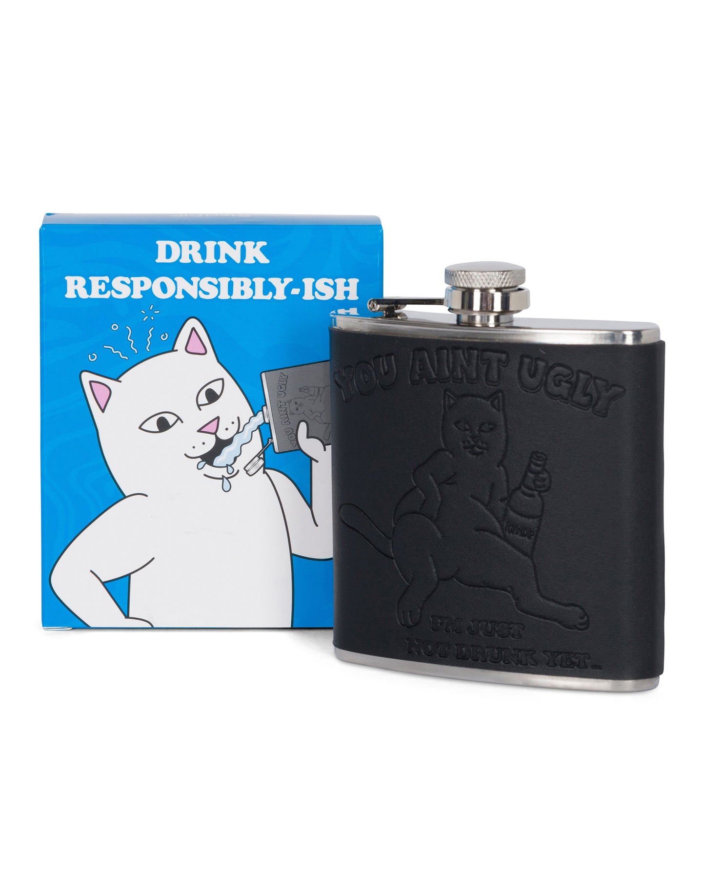 YOU AIN'T UGLY FLASK (BLACK)